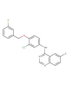 Astatech N-(3-CHLORO-4-((3-FLUOROBENZYL)OXY)PHENYL)-6-IODOQUINAZOLIN-4-AMINE; 5G; Purity 95%; MDL-MFCD09998827
